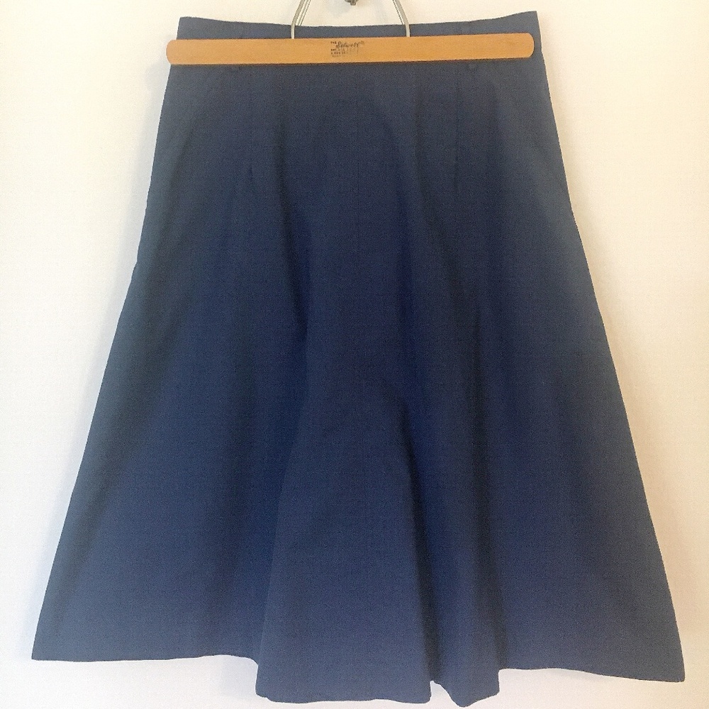 Vintage | Navy Skirt with Pockets